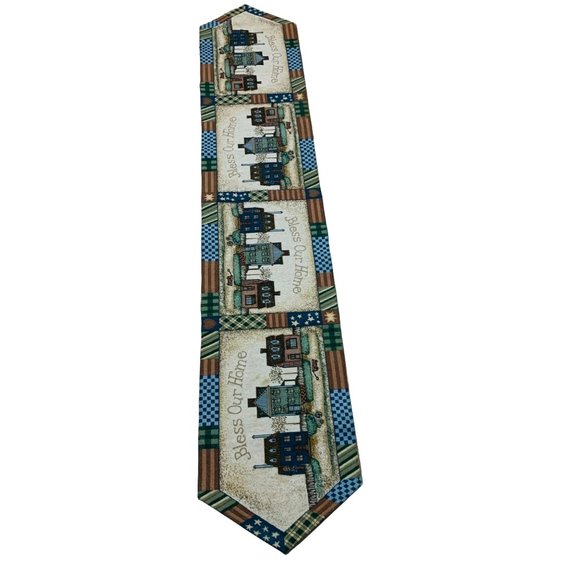 Lifestyle Placemat Table Runner Tapestry Bless House Fall Rustic Farmhouse Set 5 - Picture 2 of 10